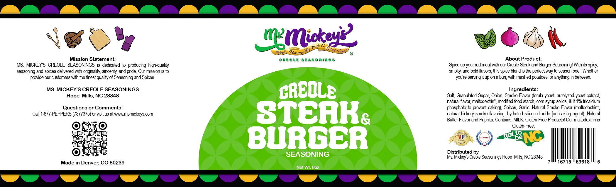 Ms. Mickey's Creole Steak and Burger - Ms.Mickey's Creole Seasonings