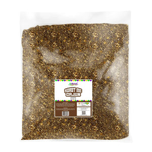 Close-up of Roast Me Cajun blend showing smoked paprika, garlic, and herbs