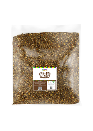 Close-up of Roast Me Cajun blend showing smoked paprika, garlic, and herbs